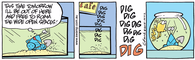 Swamp Cartoon - Wide Open Spaces ComicFebruary 10, 2014