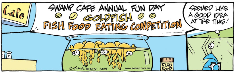 Swamp Cartoon - Swamp Cafe Goldfish ComicMarch 21, 2014