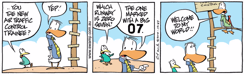 Swamp Cartoon - ATC Trainee on the Job ComicJune 4, 2014