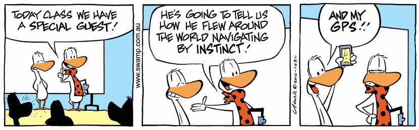 Swamp Cartoon - Flight Instructor GPS ComicJuly 5, 2014