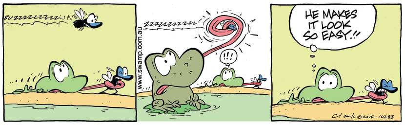 Swamp Cartoon - Mort Frog FlyDecember 3, 2014
