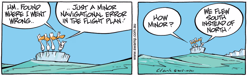 Swamp Cartoon - Navigational Error ComicFebruary 19, 2015