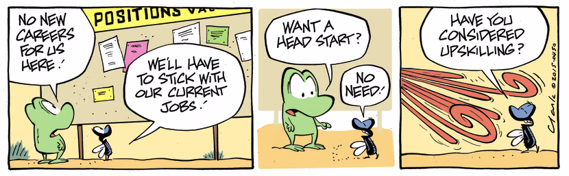 Swamp Cartoon - Mort Frog Upskilling ComicJune 27, 2015