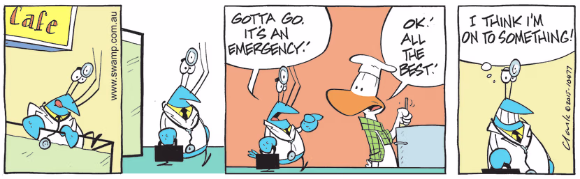 Swamp Cartoon - Bob Crayfish Emergency ComicJuly 29, 2015