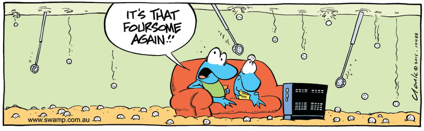 Swamp Cartoon - Annoying Golfers ComicAugust 11, 2015