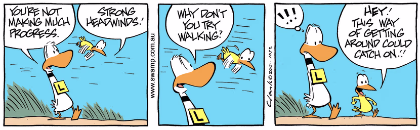Swamp Cartoon - Ding Duck Headwinds ComicSeptember 25, 2015
