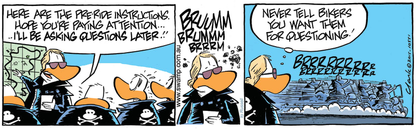 Swamp Cartoon - Wild Ducks Questioning ComicOctober 23, 2015