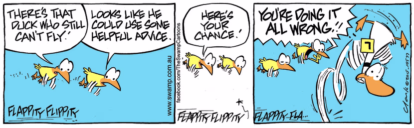 Swamp Cartoon - Ding Duck Advice ComicNovember 23, 2015