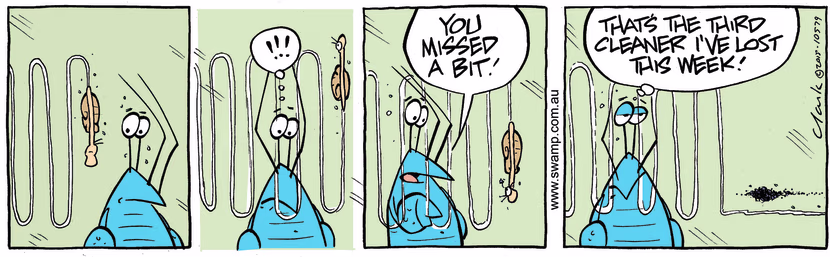 Swamp Cartoon - Bob Crayfish Cleaner ComicNovember 25, 2015