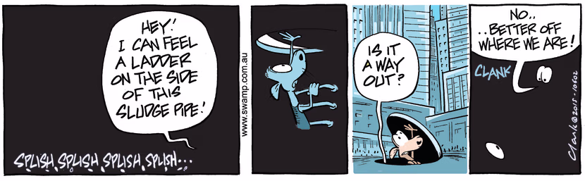 Swamp Cartoon - Swamp Rats Escape ComicDecember 22, 2015