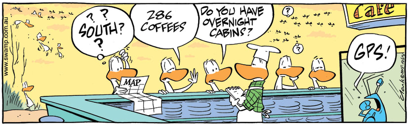 Swamp Cartoon - Ducks 286 Coffees ComicJanuary 6, 2016