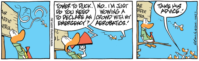 Swamp Cartoon - Air Traffic Control Emergency ComicFebruary 25, 2016