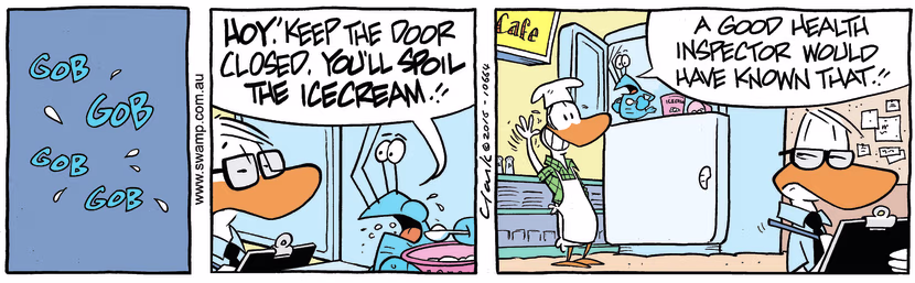 Swamp Cartoon - Bob Crayfish Ice Cream ComicMarch 4, 2016
