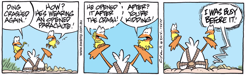 Swamp Cartoon - Ding Duck Open ComicMarch 17, 2016