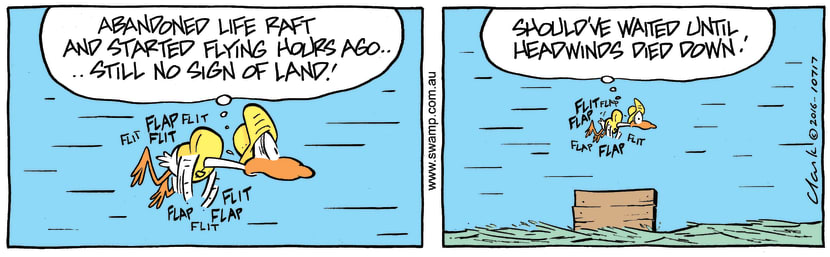 Swamp Cartoon - Lucky Mascot Headwinds ComicMay 4, 2016