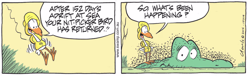 Swamp Cartoon - Lucky Mascot Home ComicMay 6, 2016