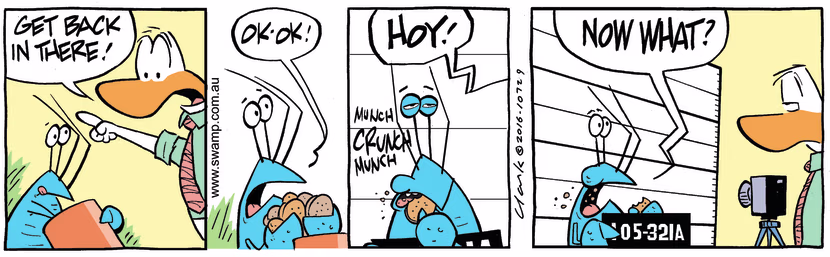 Swamp Cartoon - Bob Crayfish Biscuits ComicMay 18, 2016