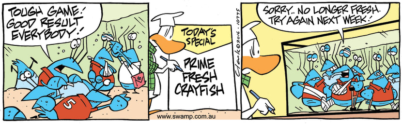 Swamp Cartoon - Bob Crayfish Not Fresh ComicJuly 11, 2016