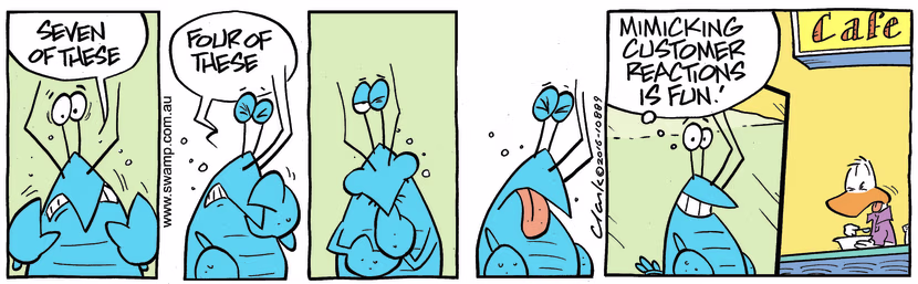 Swamp Cartoon - Bob Crayfish Reactions ComicNovember 21, 2016