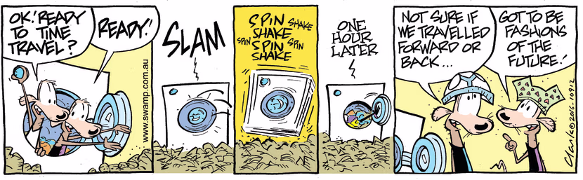 Swamp Cartoon - Swamp Rats Time Travel ComicDecember 17, 2016