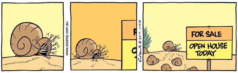 Swamp Cartoon - Swamp Snail Open House ComicApril 21, 2017