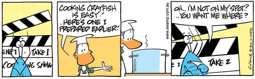 Swamp Cartoon - Bob Crayfish Cooking Show ComicMay 29, 2017