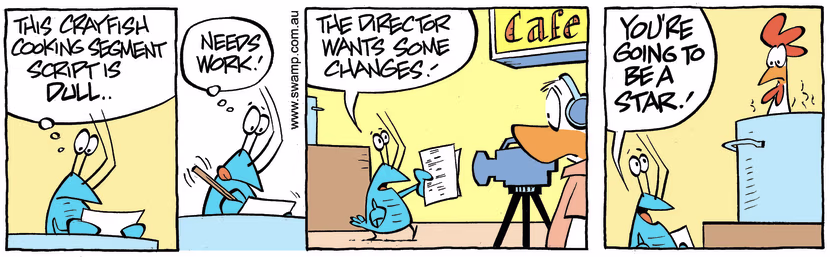 Swamp Cartoon - Bob Crayfish Directors Cut ComicMay 31, 2017