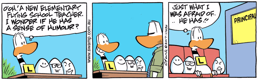 Swamp Cartoon - Ding Duck Humour ComicJuly 19, 2017