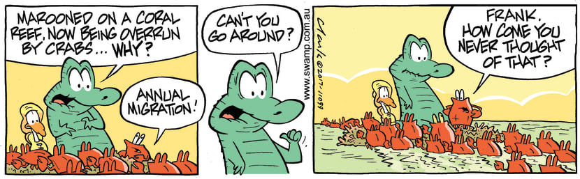 Swamp Cartoon - Old Man Croc Around ComicJuly 25, 2017