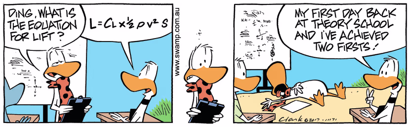 Swamp Cartoon - Ding Duck Firsts ComicOctober 17, 2017