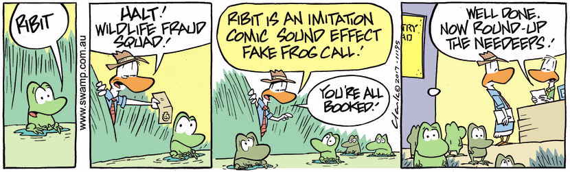 Swamp Cartoon - Swamp Fraud Squad ComicNovember 14, 2017