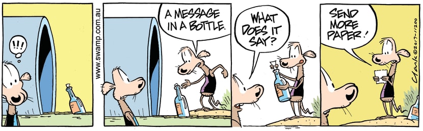Swamp Cartoon - Chives Rat Paper ComicNovember 20, 2017