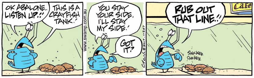 Swamp Cartoon - Bob Crayfish Line ComicJanuary 16, 2018