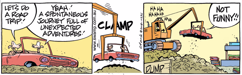 Swamp Cartoon - Swamp Rats Road Trip ComicMarch 14, 2018