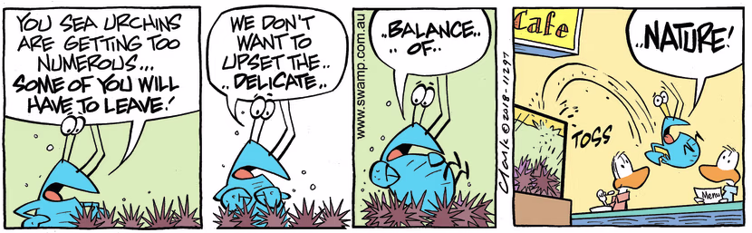 Swamp Cartoon - Bob Crayfish Balance ComicMarch 15, 2018