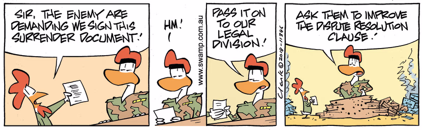 Swamp Cartoon - Carrier Pigeon Document ComicMay 10, 2018