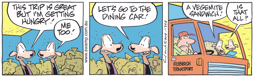 Swamp Cartoon - Swamp Rats Sandwich ComicMay 24, 2018