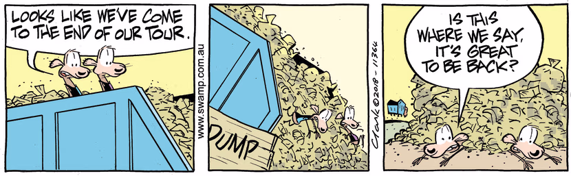 Swamp Cartoon - Swamp Rats Tour End ComicMay 31, 2018