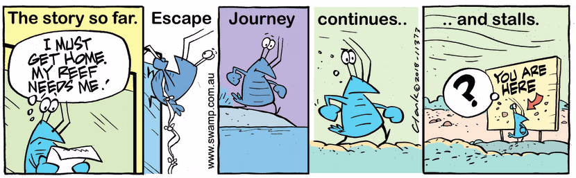 Swamp Cartoon - Bob Crayfish Story ComicJune 11, 2018