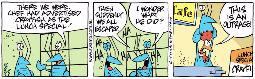 Swamp Cartoon - Bob Crayfish Escape StoryJuly 16, 2018
