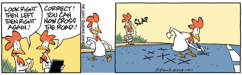 Swamp Cartoon - Swamp Chicken Cross ComicJuly 25, 2018