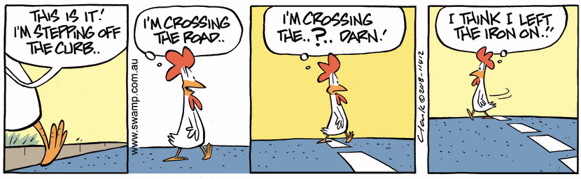 Swamp Cartoon - Swamp Chicken Iron ComicJuly 26, 2018