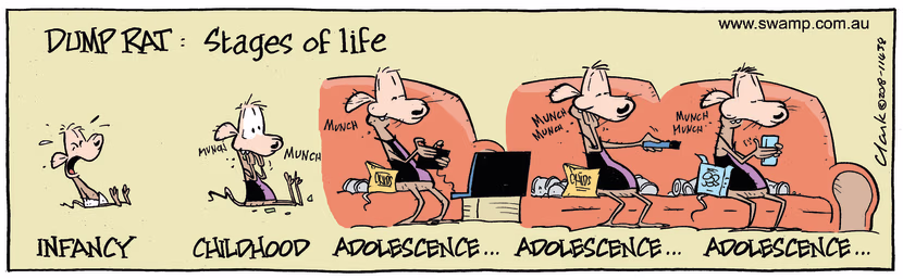 Swamp Cartoon - Chives Rat Life Stages ComicAugust 25, 2018