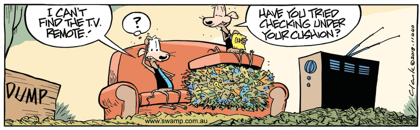 Swamp Cartoon - Chives Rat Lost Remote ComicAugust 28, 2018