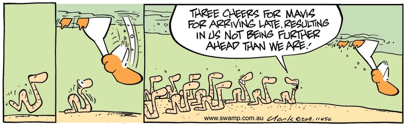 Swamp Cartoon - Swamp Worms Late ComicSeptember 13, 2018