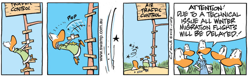 Swamp Cartoon - Air Traffic Control Technical Issue ComicSeptember 18, 2018