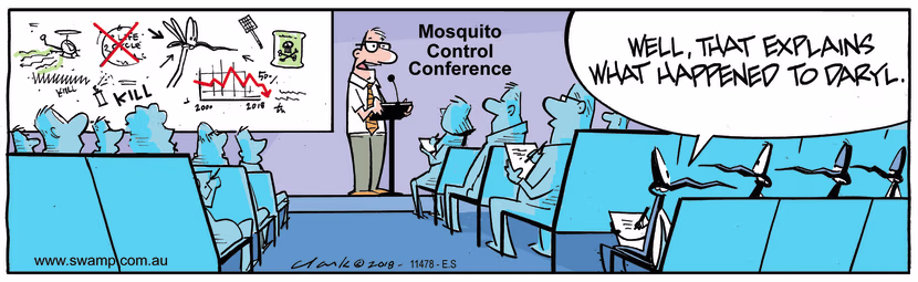 Swamp Cartoon - Swamp Mosquito Control Conference ComicOctober 11, 2018