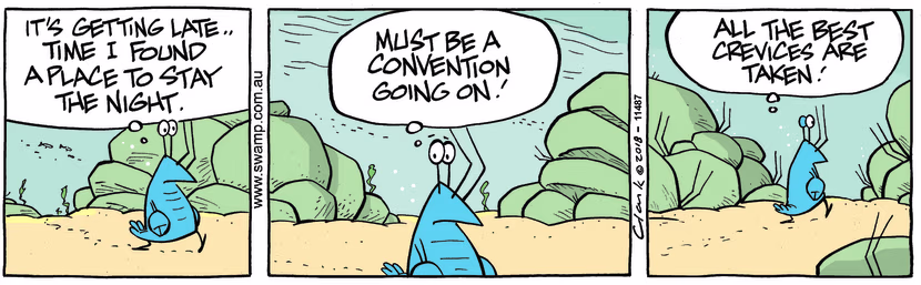 Swamp Cartoon - Bob Crayfish Crevice ComicOctober 22, 2018