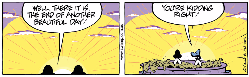 Swamp Cartoon - Swamp Flies Beautiful Day ComicOctober 26, 2018