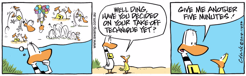 Swamp Cartoon - Ding Duck Technique ComicOctober 27, 2018